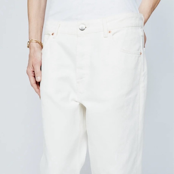 Raey White Dad Jeans NWT - Picture 4 of 5